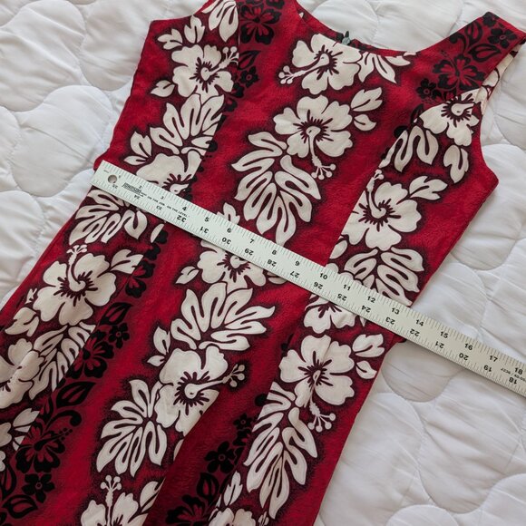 Royal Hawaiian Creations red, black, and white sleeveless dress EUC XS - Picture 5 of 9